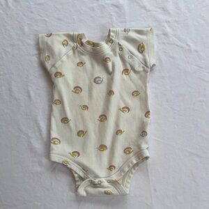 Cream Baby Onesie with Pattern